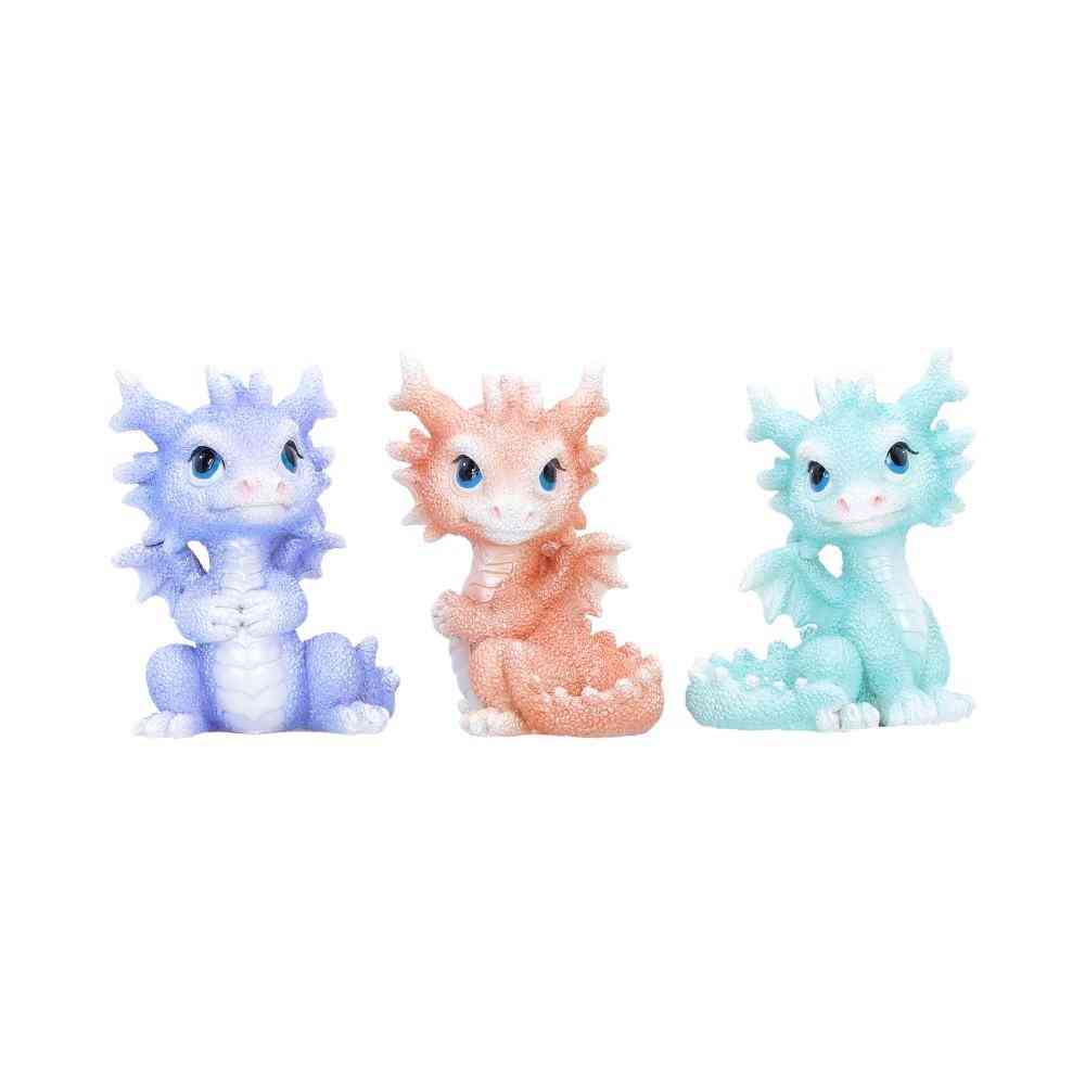 Nemesis Now - Coralscale Hatchling Trio (set of 3) Dekorative Figuren - Drachen - Mehrfarben
